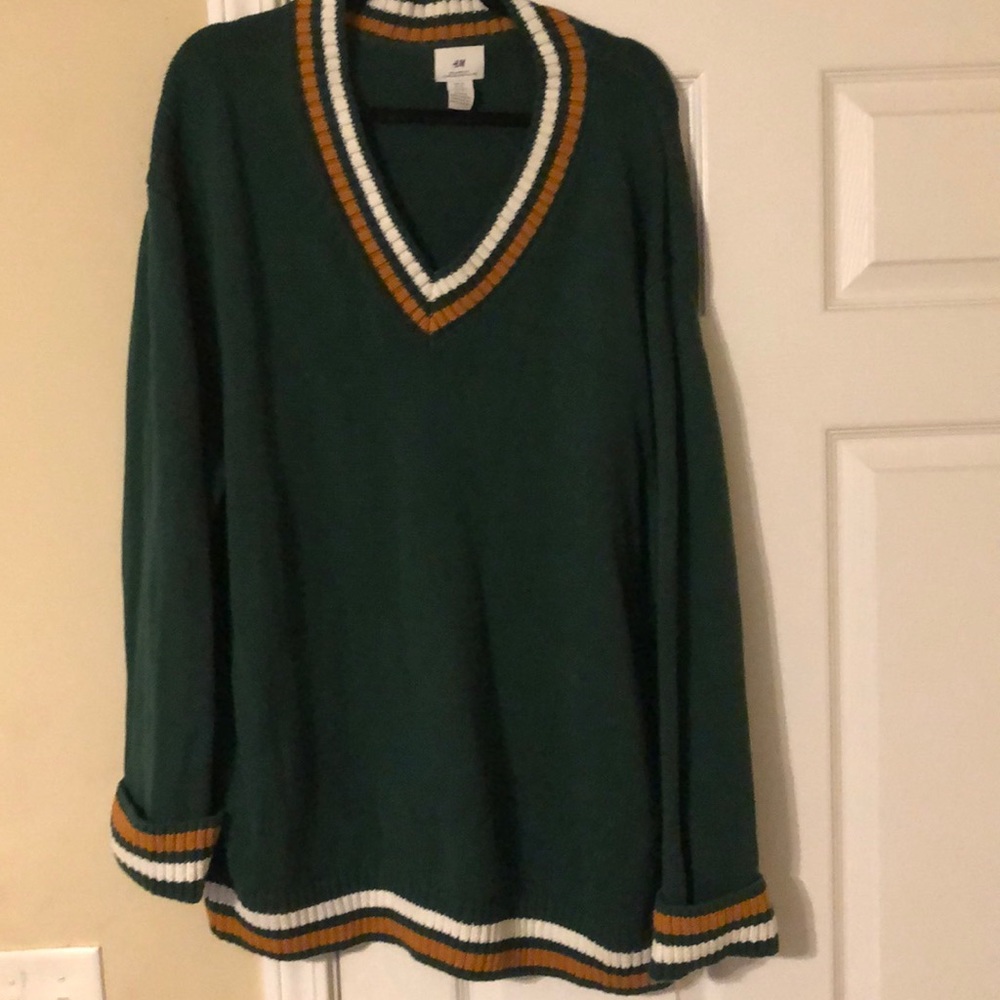 H&M Green Cricket Sweater